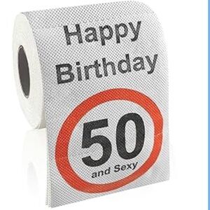 Happy Birthday 50th Toilet Paper